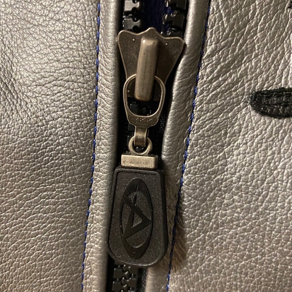 Genuine Leather Motorcycle Race Jacket - Picture 10 of 16